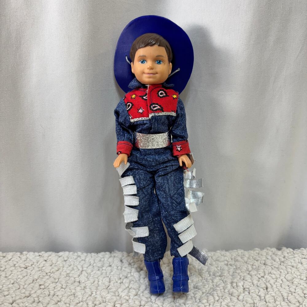 Pistol Pete Cowboy Doll Kid Kore American Heartland 7" Molded Hair 1995 W/ Hat